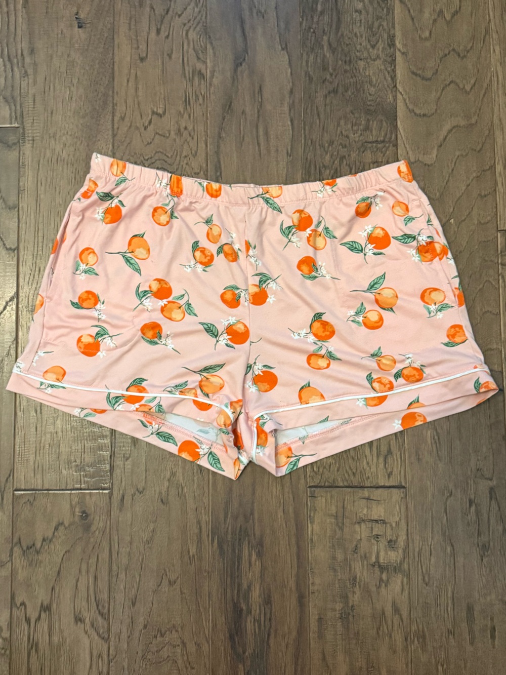 Women’s Secret Treasures Peach-Print Pink Pajama Set size large - Picture 5 of 7